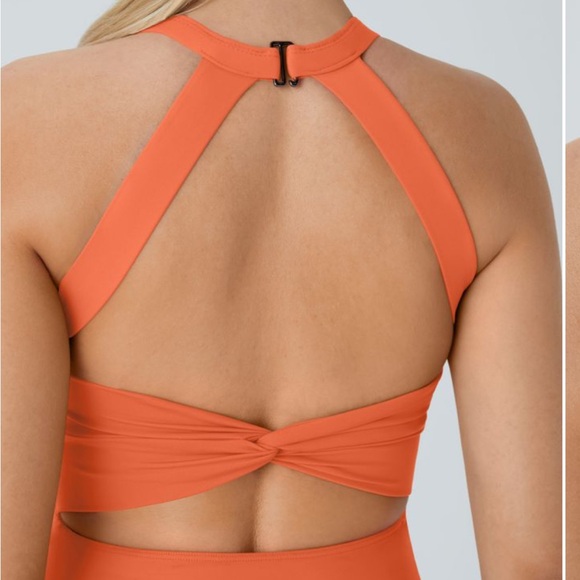 Halara Backless Twisted Flare Halter Dress Sz XXL - Picture 3 of 15